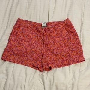 Columbia floral print shorts size 14